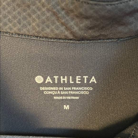 Athleta Advantage Black Sleeveless Polo Tank Top Size Medium - Picture 4 of 12
